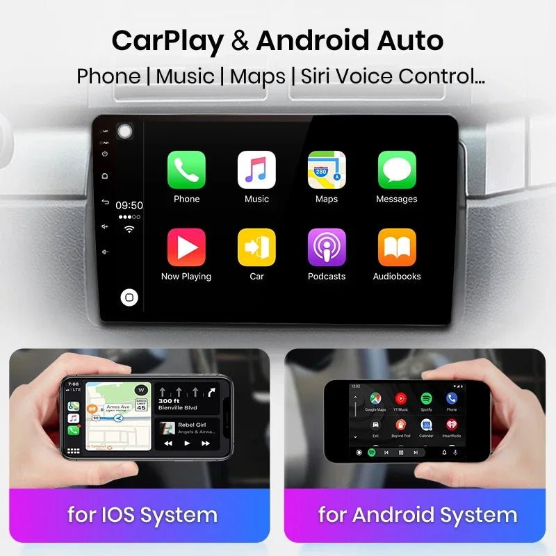 AWESAFE Carplay android Auto Radio pour VW Golf 4 Passat POLO Transport T5 Multivan siège Jetta voiture systèmes intelligents Autoradio