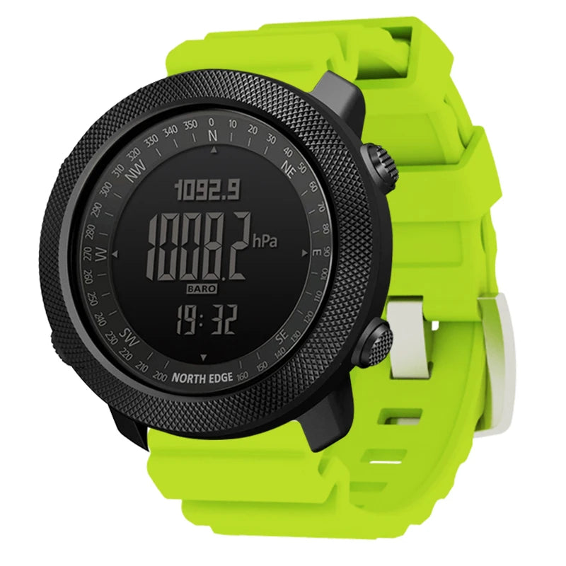 NORTH EDGE – montre numérique de sport pour hommes, heures de course, natation, armée militaire, altimètre, baromètre, boussole, étanche 50m
