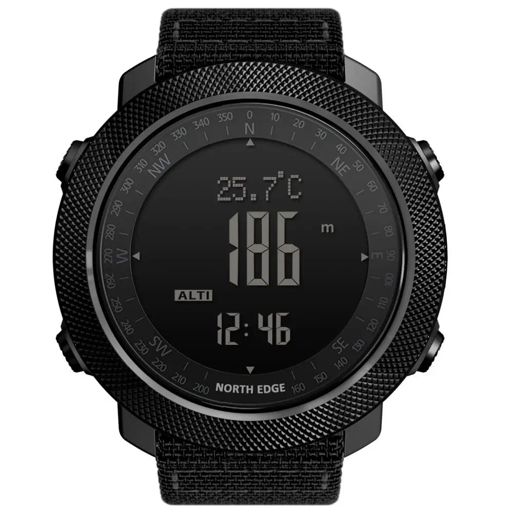 NORTH EDGE – montre numérique de sport pour hommes, heures de course, natation, armée militaire, altimètre, baromètre, boussole, étanche 50m