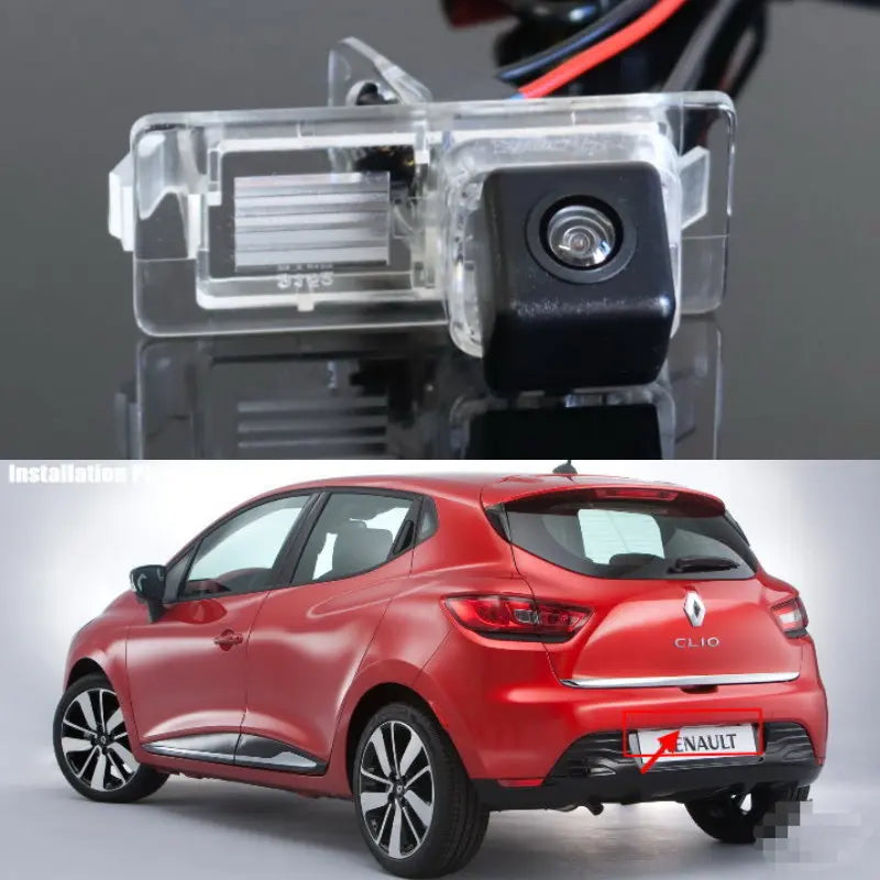 Lyudmila-Caméra de Rectransistors pour Renault Clio 4 IV 2012 ~ 2020, Lampe de Plaque de Planificateur OEM, HD CCD RCA NTST ou PAL