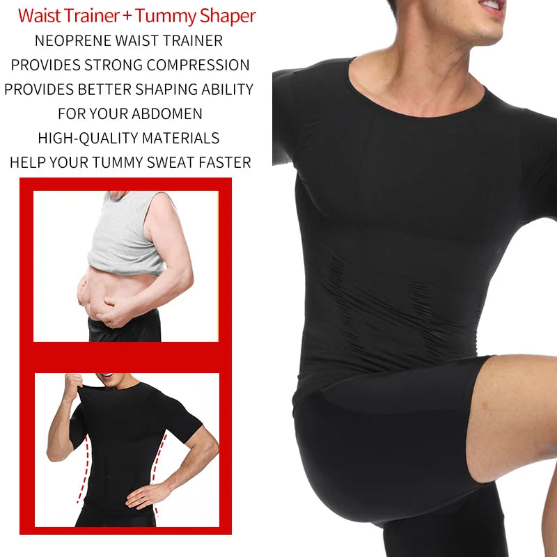 Hommes minceur corps Shaper ventre contrôle Shapewear homme Shapers modélisation sous-vêtements taille formateur Posture correctrice gilet Corset