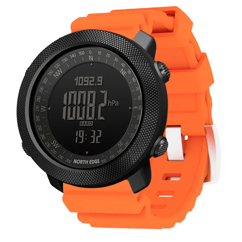 NORTH EDGE – montre numérique de sport pour hommes, heures de course, natation, armée militaire, altimètre, baromètre, boussole, étanche 50m