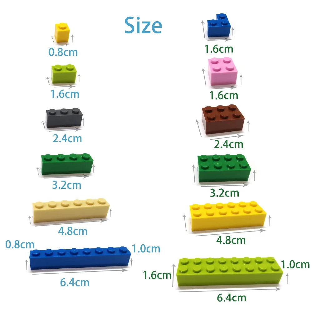 Blocs de construction à figurines fines, lampe en briques, 12 couleurs, taille créative éducative, Compatible avec 4037 jouets pour enfants, 600 pièces