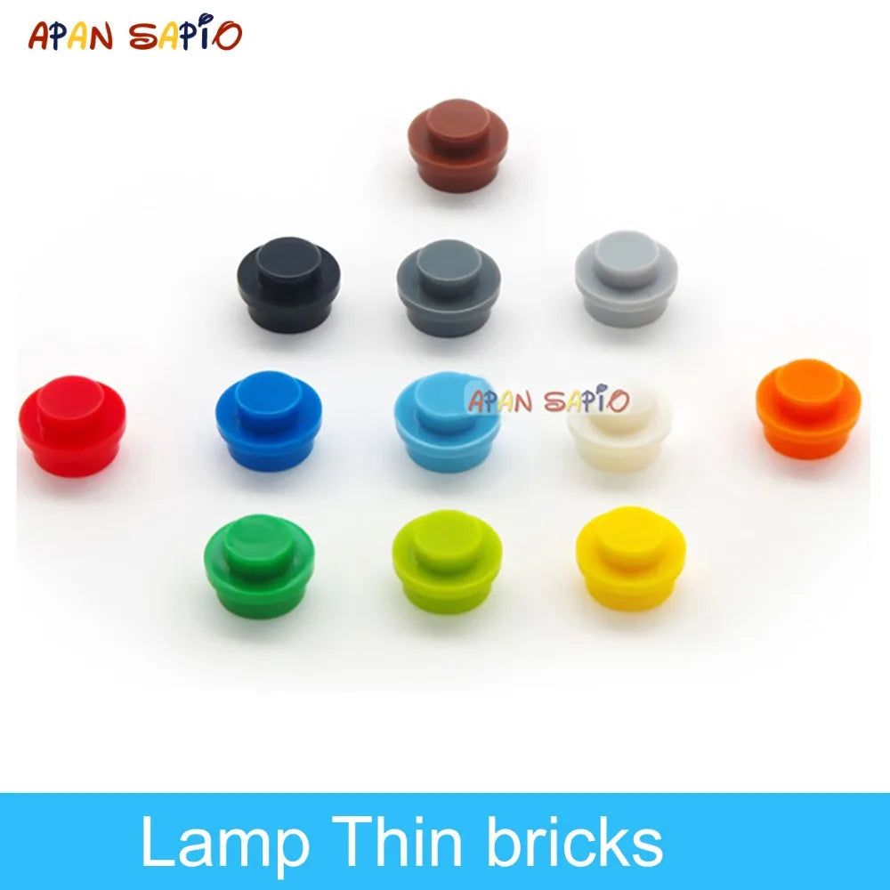 Blocs de construction à figurines fines, lampe en briques, 12 couleurs, taille créative éducative, Compatible avec 4037 jouets pour enfants, 600 pièces
