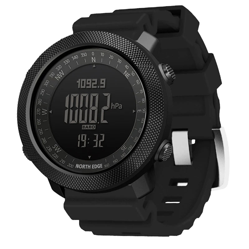 NORTH EDGE – montre numérique de sport pour hommes, heures de course, natation, armée militaire, altimètre, baromètre, boussole, étanche 50m