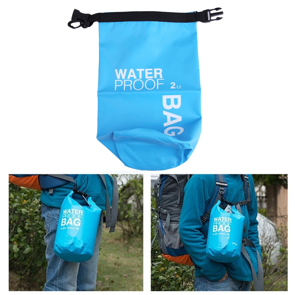 Sac sec étanche 2L/3L/5L/10L, sac flottant pour natation, Rafting, kayak, Trekking en rivière, voile, canoë, bateau