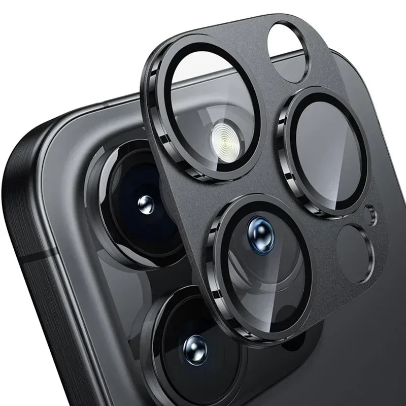 Protecteur d'objectif de caméra en verre métallique, pour IPhone 17 Air 16 15 14 13 Pro Max Plus 16Pro 17Pro 17Air i17, accessoires de couverture d'objectif