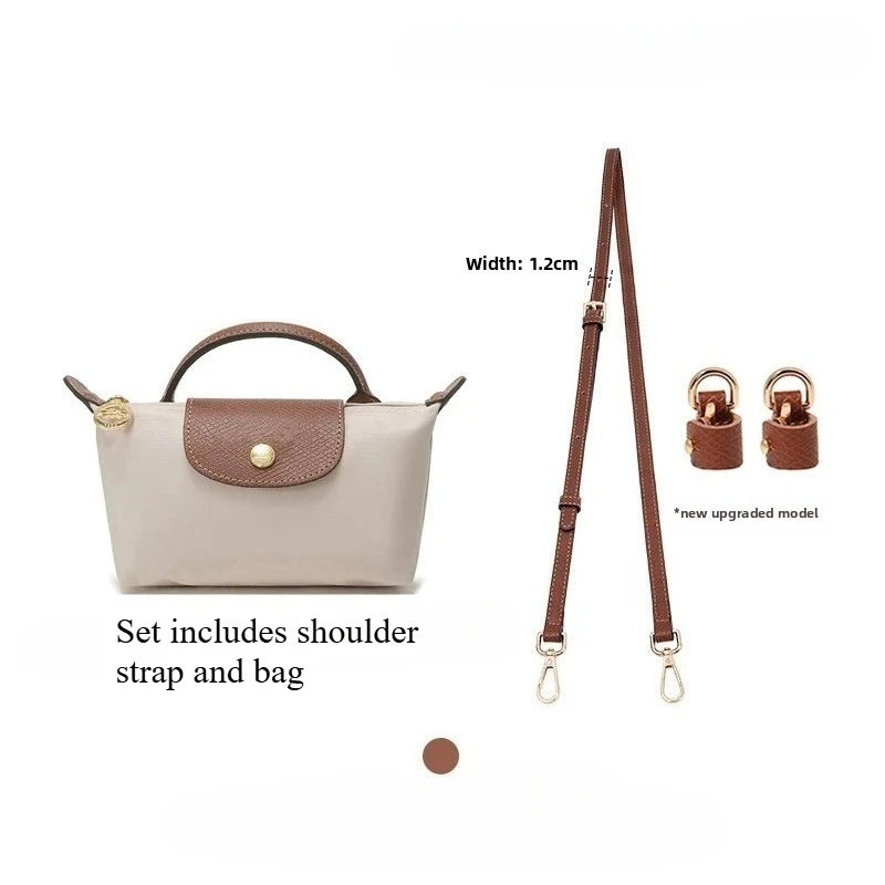 Y2k – sac fourre-tout en Nylon, Mini sac 2025, sangle d'épaule en forme de boulette, ceinture sans poinçon, accessoire de Conversion perforé