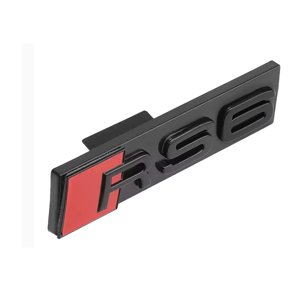 Décoration d'emblème de calandre avant de voiture ABS 3D, accessoires de Modification automobile pour Audi RS3 RS4 RS5 RS6 RS7 RS8 Badge Logo