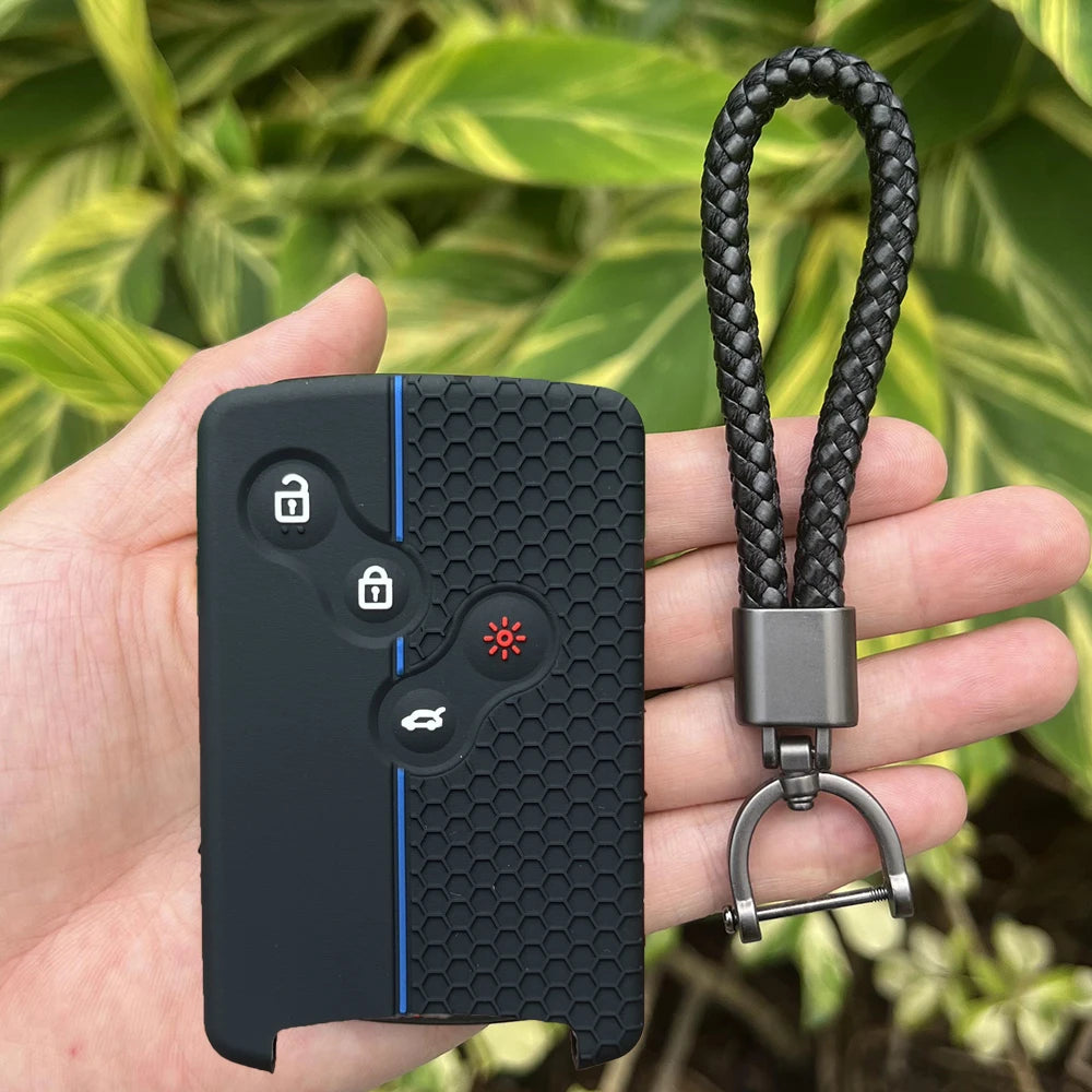 Juste de clé de voiture en silicone pour Renault, Kadjar, Captur, Clio, Megane, 2, 3, 4, RS, Koleos, Logan, Scenic, Duster, étui à cartes, accessoires de chiot