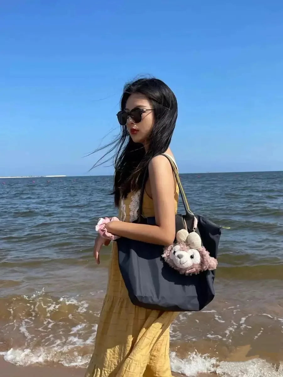 Sac à main multifonctionnel à la mode en Nylon, sac à bandoulière étanche Longchamp de grande capacité, commémoration du 70e anniversaire