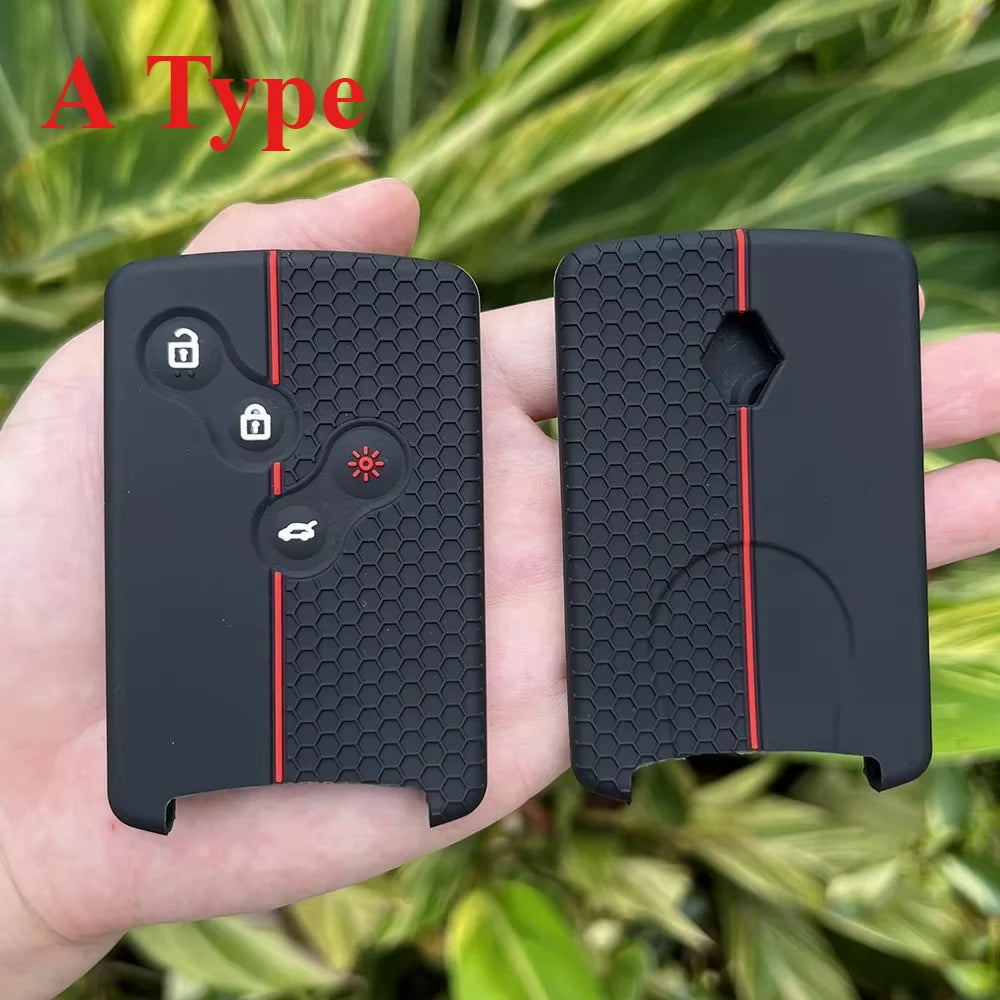 Juste de clé de voiture en silicone pour Renault, Kadjar, Captur, Clio, Megane, 2, 3, 4, RS, Koleos, Logan, Scenic, Duster, étui à cartes, accessoires de chiot