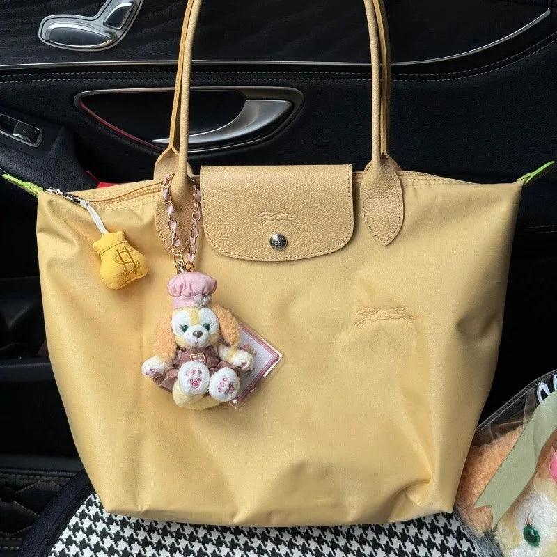 1 femmes pliable hobos nylon sac à main sacs classiques dame sac fourre-tout brodé sacs à bandoulière courts et longchamp poignées sacs