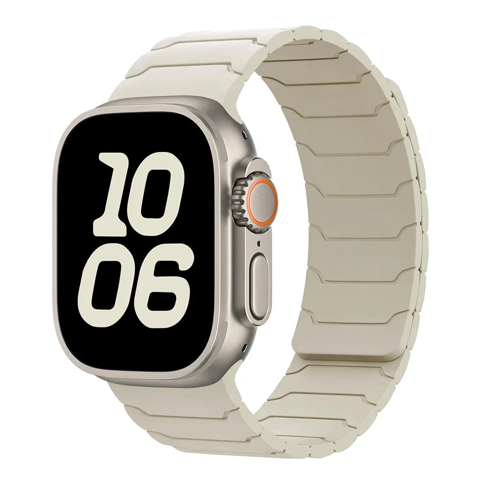 Bracelet pour Apple Watch ultra 2, 49mm 45mm 44mm 40mm 42mm 46mm 41mm 38mm, Bracelet magnétique en Silicone, série IWatch 10 SE 9 8 7