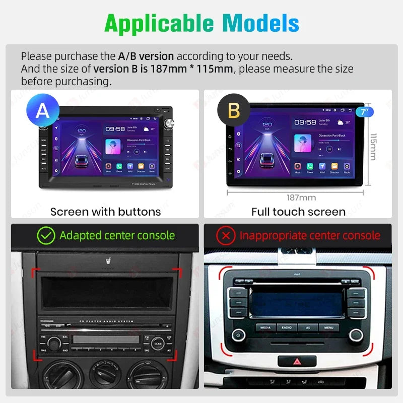 AWESAFE Carplay android Auto Radio pour VW Golf 4 Passat POLO Transport T5 Multivan siège Jetta voiture systèmes intelligents Autoradio