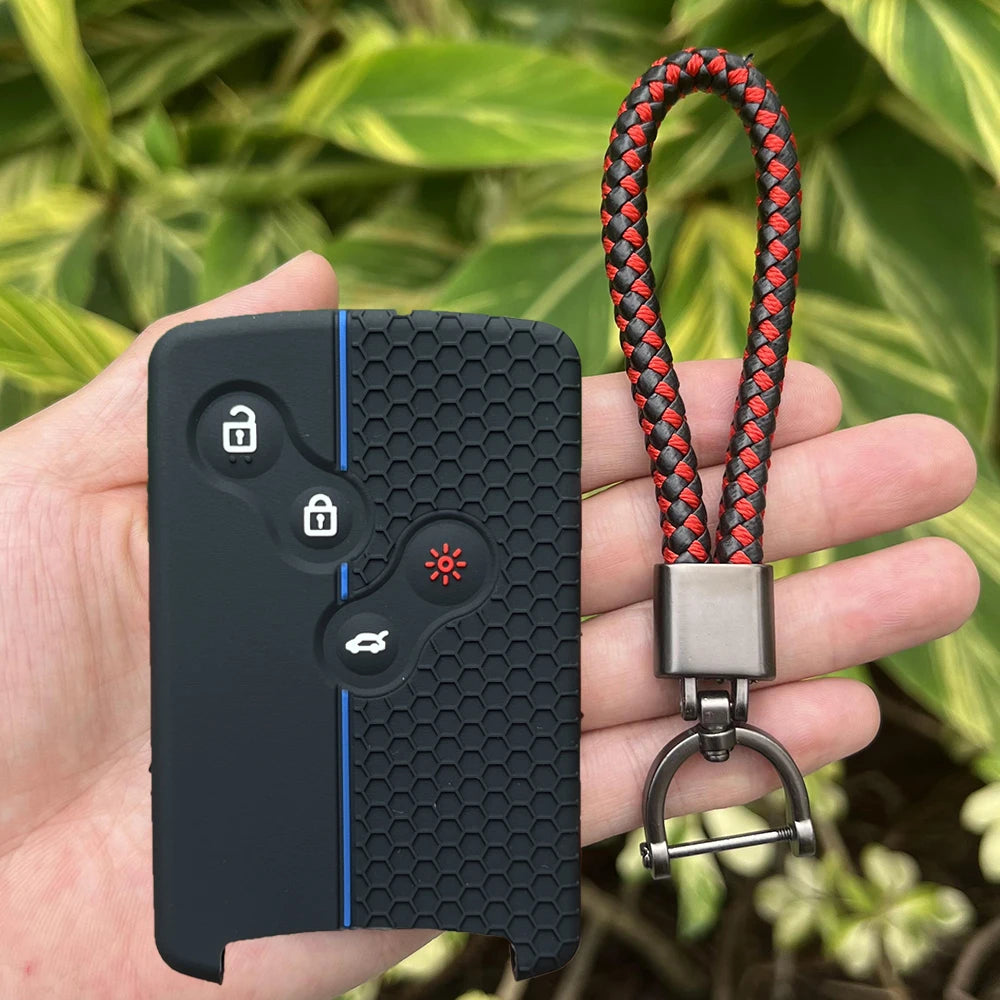 Juste de clé de voiture en silicone pour Renault, Kadjar, Captur, Clio, Megane, 2, 3, 4, RS, Koleos, Logan, Scenic, Duster, étui à cartes, accessoires de chiot