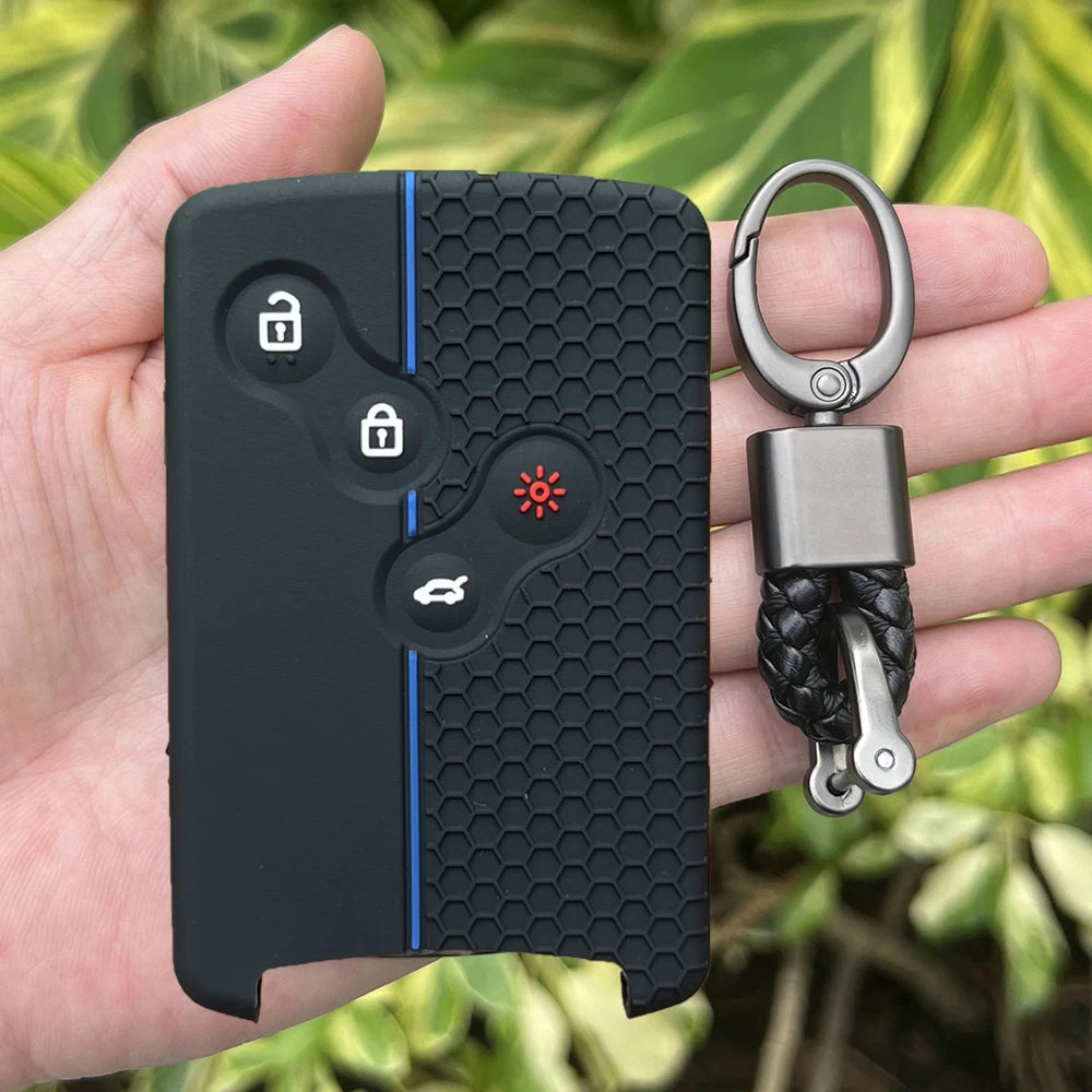 Juste de clé de voiture en silicone pour Renault, Kadjar, Captur, Clio, Megane, 2, 3, 4, RS, Koleos, Logan, Scenic, Duster, étui à cartes, accessoires de chiot
