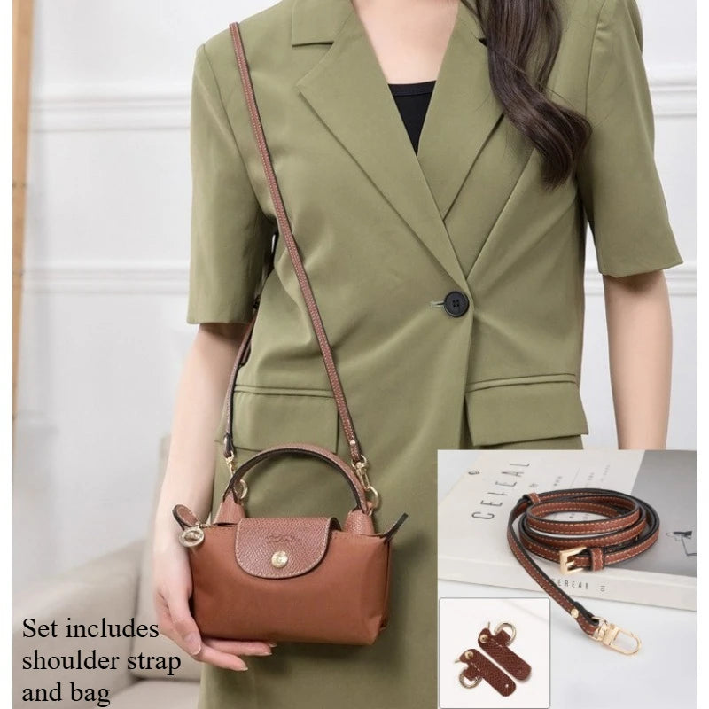 Y2k – sac fourre-tout en Nylon, Mini sac 2025, sangle d'épaule en forme de boulette, ceinture sans poinçon, accessoire de Conversion perforé