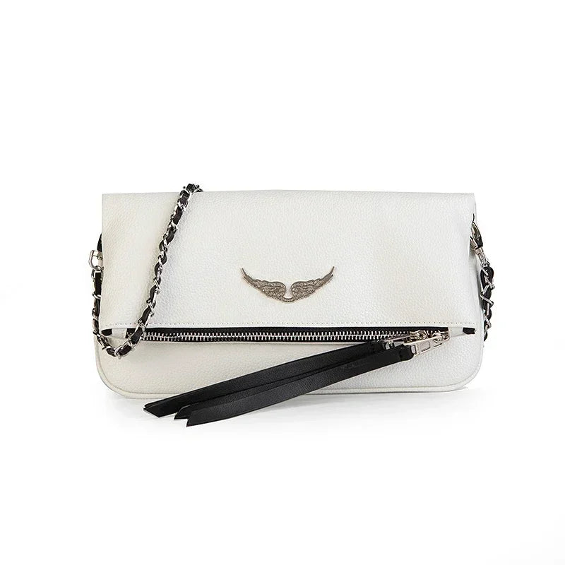 Haute qualité Zadig & Voltaire sac de luxe femmes ailes classique zv sacs Vintage noir Rocky clouté épaule bandoulière fête Sachet