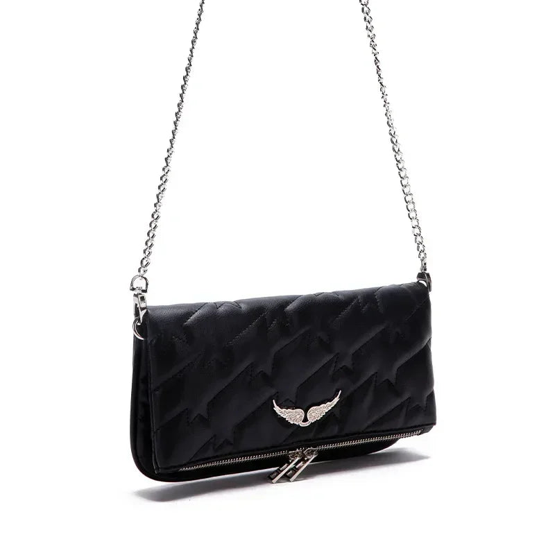 Haute qualité Zadig & Voltaire sac de luxe femmes ailes classique zv sacs Vintage noir Rocky clouté épaule bandoulière fête Sachet