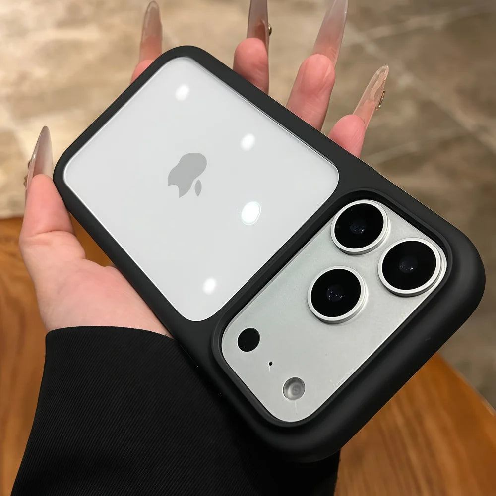 Coque de téléphone transparente avec bouton tactile pour appareil photo Intelligent, étui antichoc Transparent pour iPhone 17 Pro Max 17 Pro 17 Air