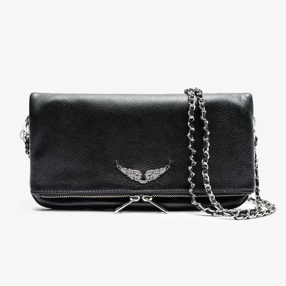 Haute qualité Zadig & Voltaire sac de luxe femmes ailes classique zv sacs Vintage noir Rocky clouté épaule bandoulière fête Sachet