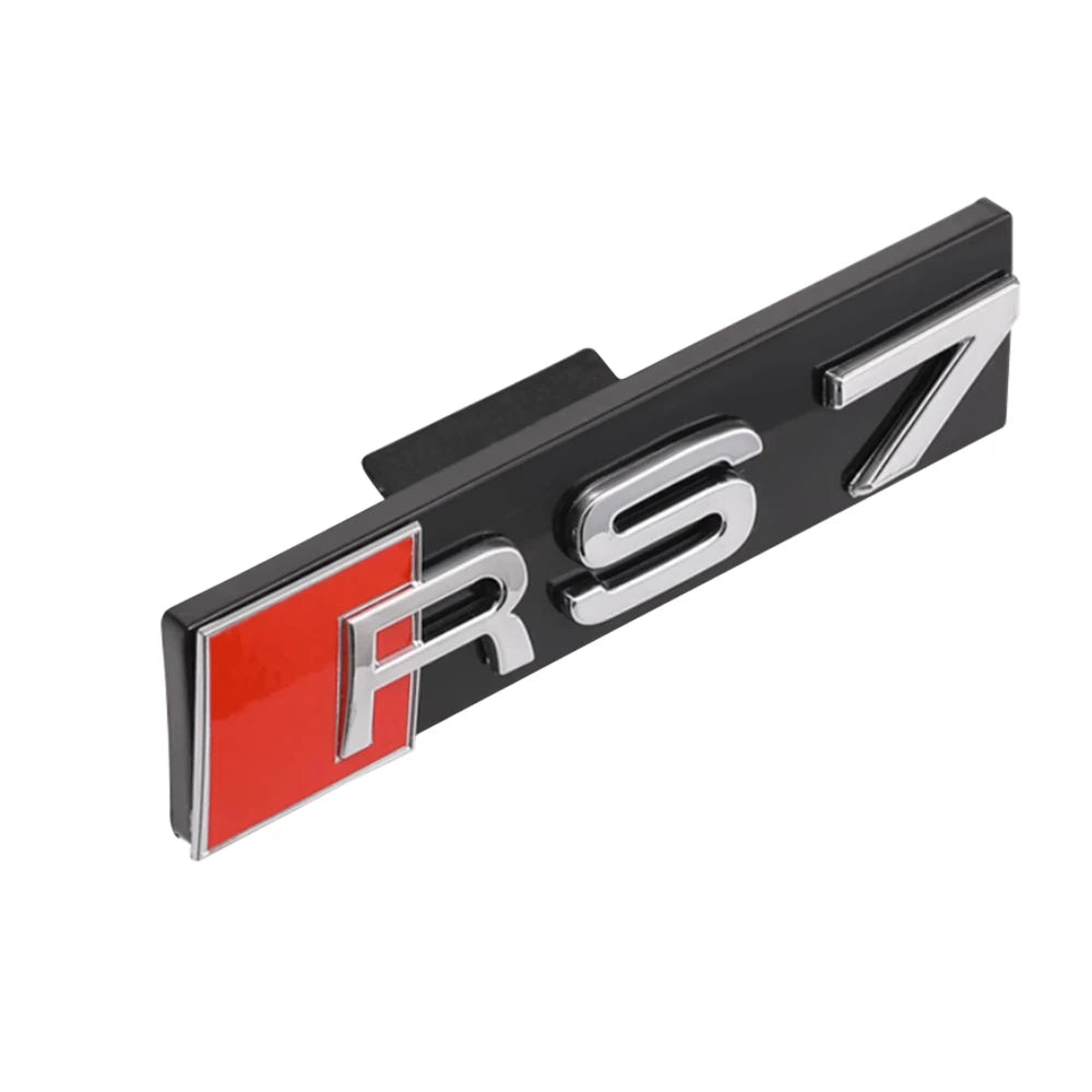 Décoration d'emblème de calandre avant de voiture ABS 3D, accessoires de Modification automobile pour Audi RS3 RS4 RS5 RS6 RS7 RS8 Badge Logo