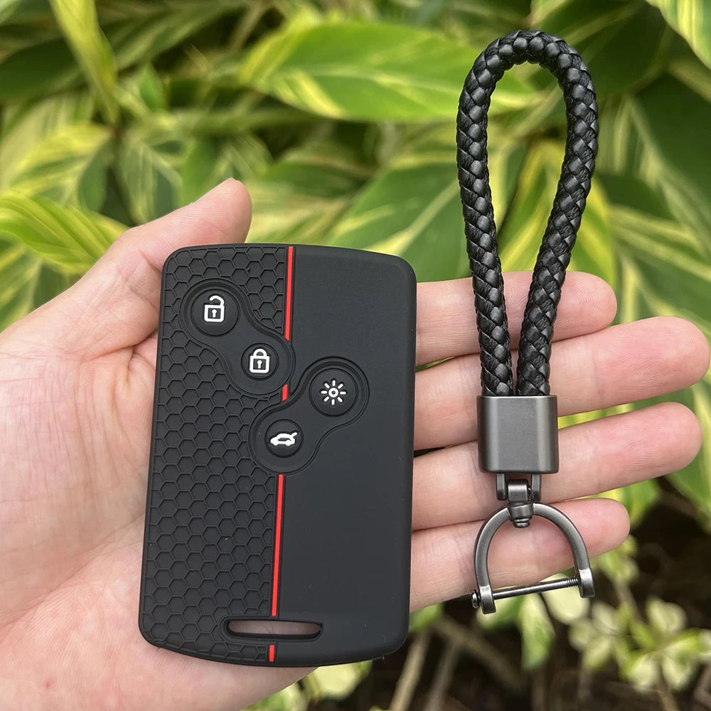 Juste de clé de voiture en silicone pour Renault, Kadjar, Captur, Clio, Megane, 2, 3, 4, RS, Koleos, Logan, Scenic, Duster, étui à cartes, accessoires de chiot