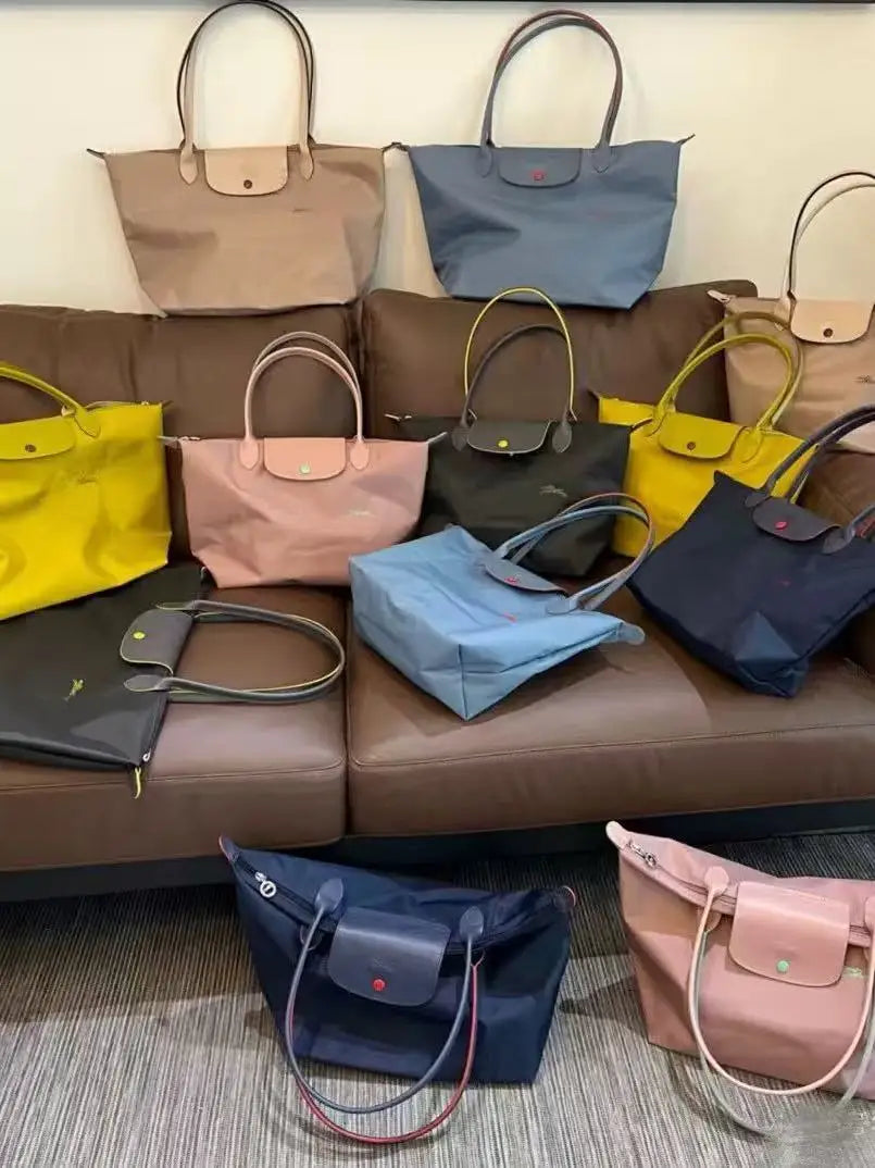 Sac à main multifonctionnel à la mode en Nylon, sac à bandoulière étanche Longchamp de grande capacité, commémoration du 70e anniversaire