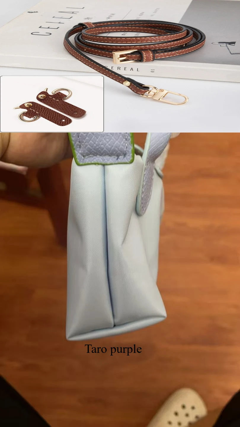 Y2k – sac fourre-tout en Nylon, Mini sac 2025, sangle d'épaule en forme de boulette, ceinture sans poinçon, accessoire de Conversion perforé