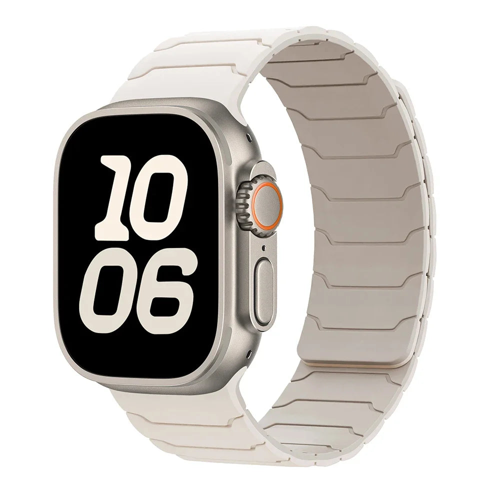 Bracelet pour Apple Watch ultra 2, 49mm 45mm 44mm 40mm 42mm 46mm 41mm 38mm, Bracelet magnétique en Silicone, série IWatch 10 SE 9 8 7