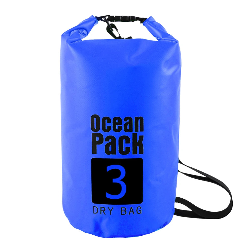 Sac sec étanche 2L/3L/5L/10L, sac flottant pour natation, Rafting, kayak, Trekking en rivière, voile, canoë, bateau