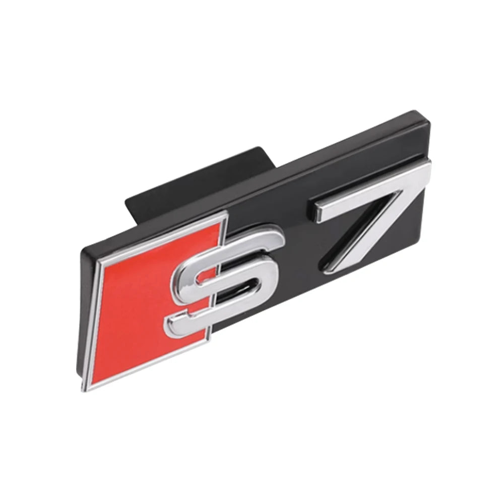Décoration d'emblème de calandre avant de voiture ABS 3D, accessoires de Modification automobile pour Audi RS3 RS4 RS5 RS6 RS7 RS8 Badge Logo
