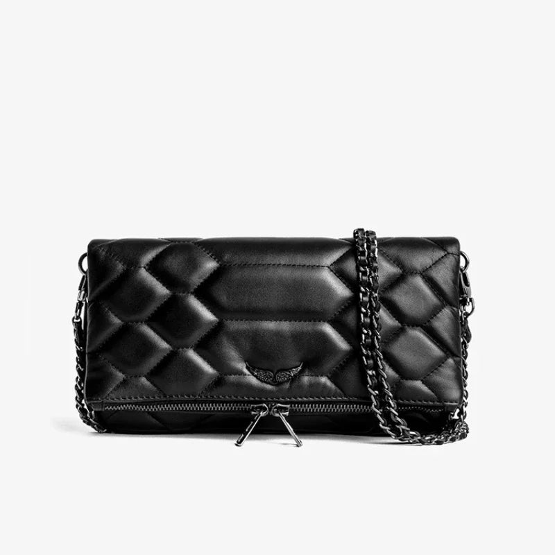 Haute qualité Zadig & Voltaire sac de luxe femmes ailes classique zv sacs Vintage noir Rocky clouté épaule bandoulière fête Sachet
