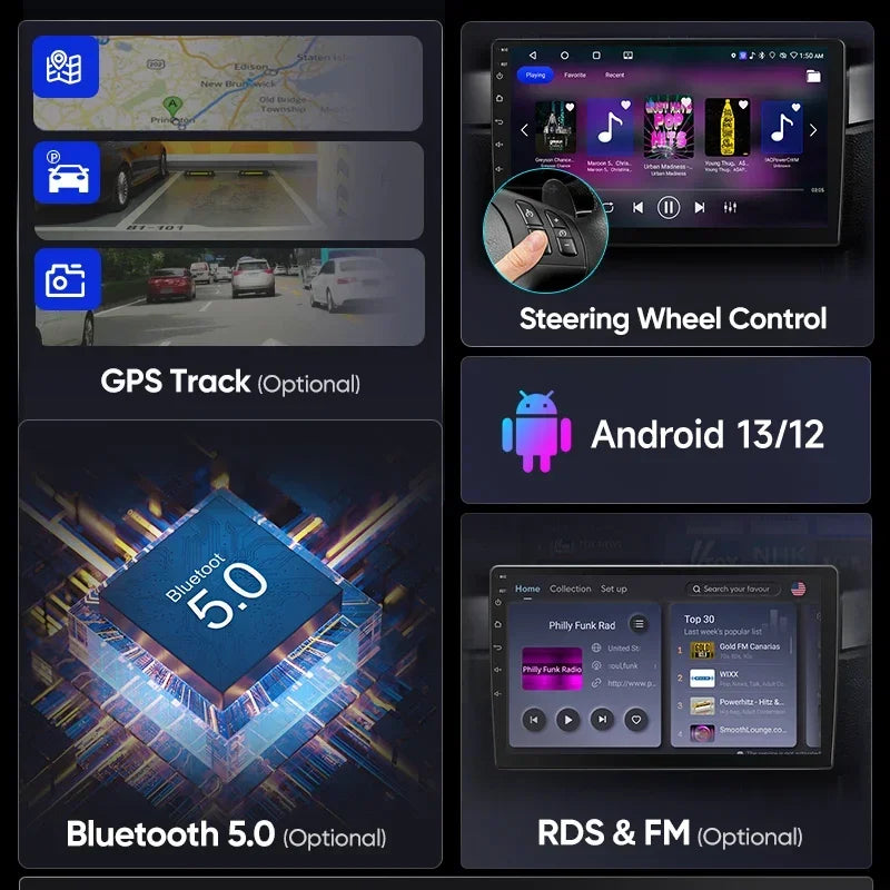 AWESAFE Carplay android Auto Radio pour VW Golf 4 Passat POLO Transport T5 Multivan siège Jetta voiture systèmes intelligents Autoradio