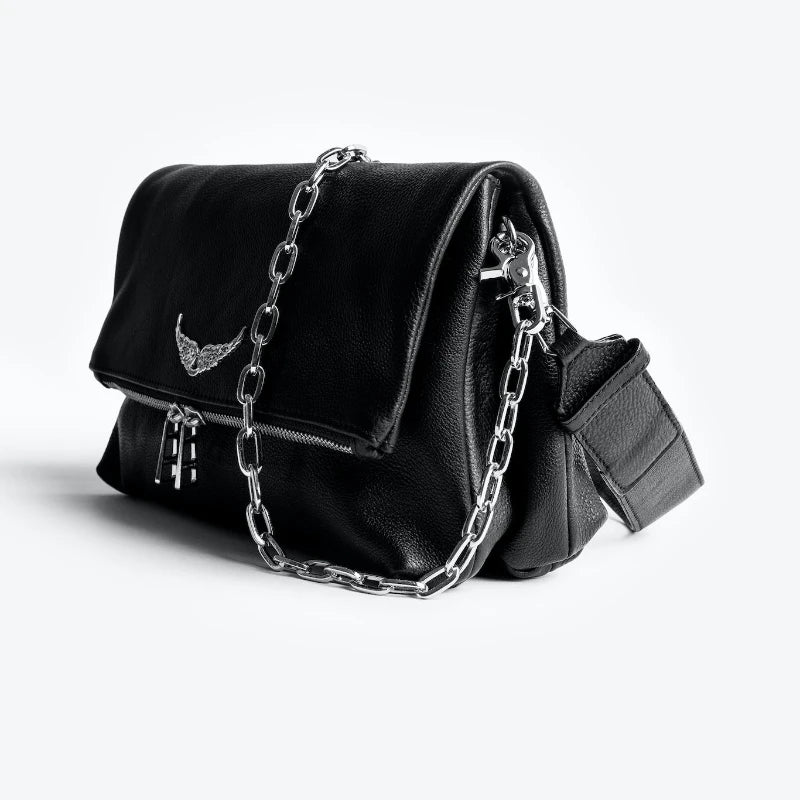 Haute qualité Zadig & Voltaire sac de luxe femmes ailes classique zv sacs Vintage noir Rocky clouté épaule bandoulière fête Sachet