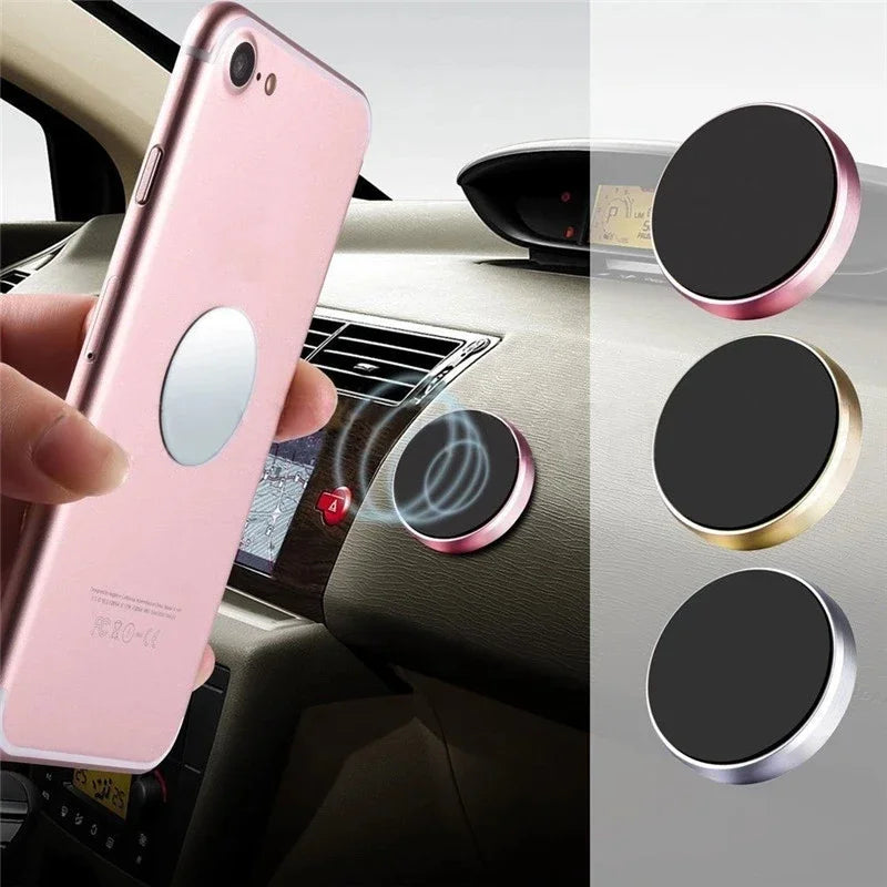 Metal Magnetic Car Phone Holder Mini Vent Clip Super Magnetic Car Phone Holder Mobile Phone Mount for IPhone 12 13Samsung Huawei