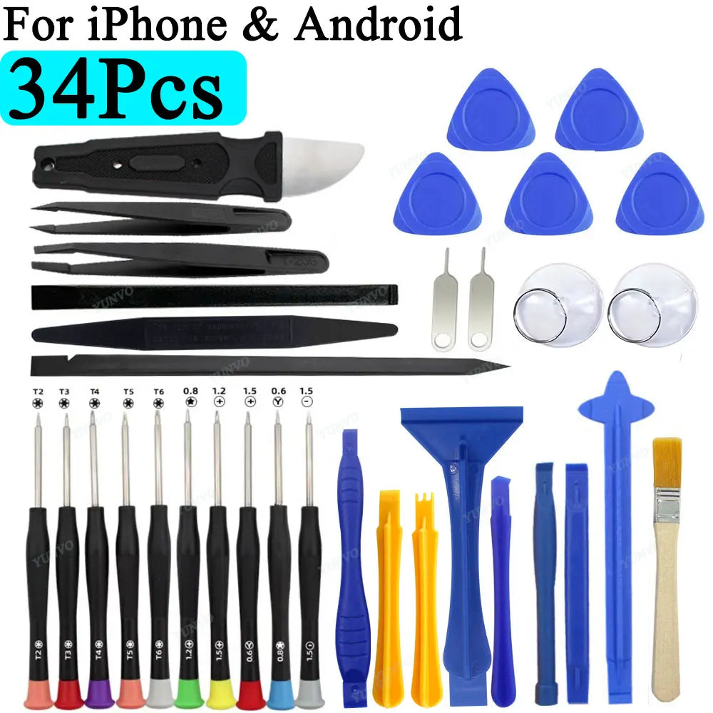 Mobile Phone Repair Tools Disassemble Repair Set for iPhone Screwdriver Combination Skid Multi Function Disassembly for iPhone