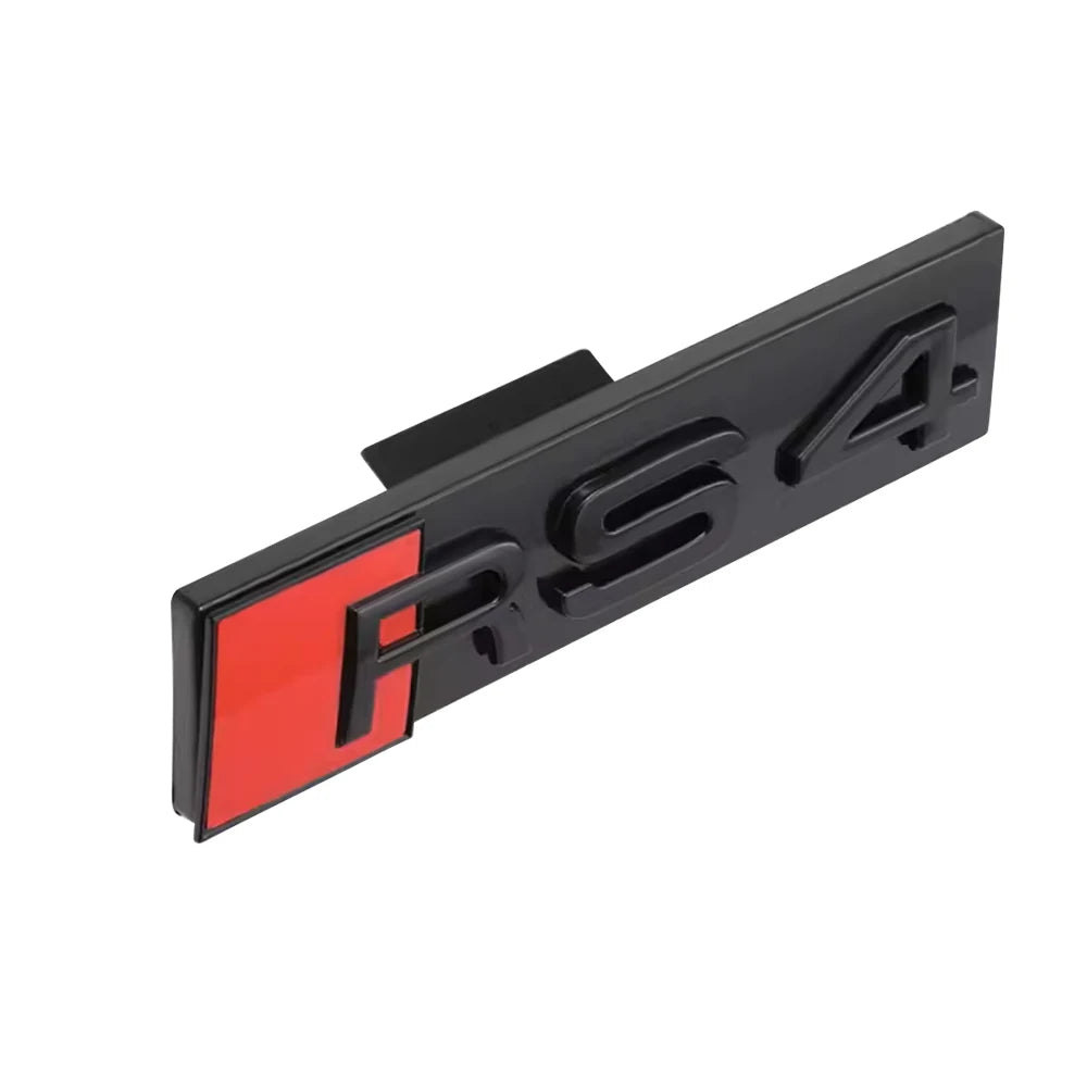Décoration d'emblème de calandre avant de voiture ABS 3D, accessoires de Modification automobile pour Audi RS3 RS4 RS5 RS6 RS7 RS8 Badge Logo