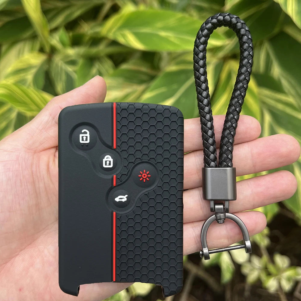 Juste de clé de voiture en silicone pour Renault, Kadjar, Captur, Clio, Megane, 2, 3, 4, RS, Koleos, Logan, Scenic, Duster, étui à cartes, accessoires de chiot