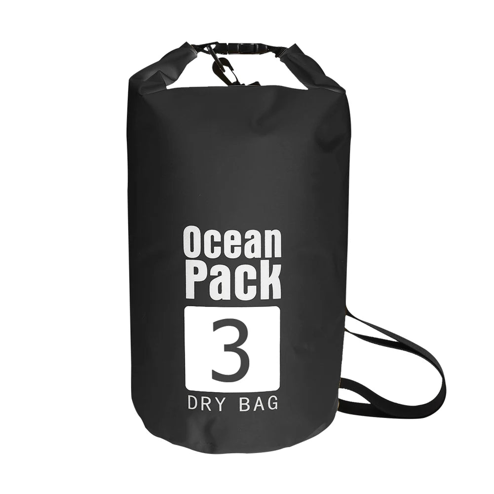 Sac sec étanche 2L/3L/5L/10L, sac flottant pour natation, Rafting, kayak, Trekking en rivière, voile, canoë, bateau