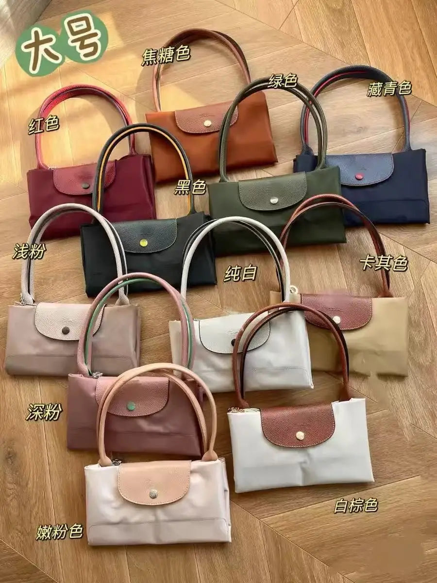 Sac à main multifonctionnel à la mode en Nylon, sac à bandoulière étanche Longchamp de grande capacité, commémoration du 70e anniversaire