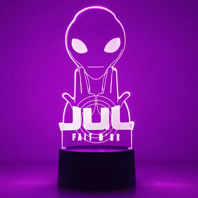 LED Night Light Celebrity JUL for Fans Bedroom Decoration Lighting Birthday Gift Battery Powered Color Changing 3d Lamp Jul