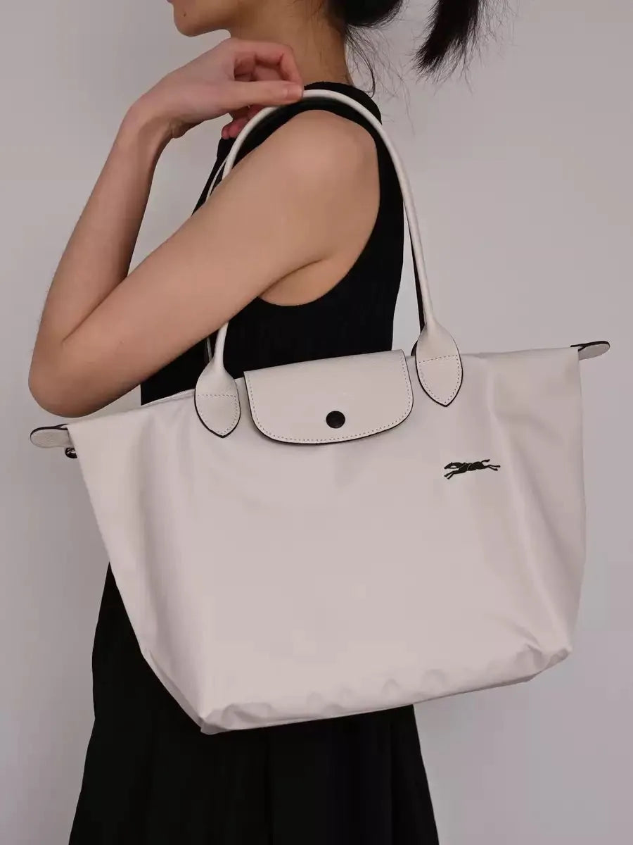 1 femmes pliable hobos nylon sac à main sacs classiques dame sac fourre-tout brodé sacs à bandoulière courts et longchamp poignées sacs