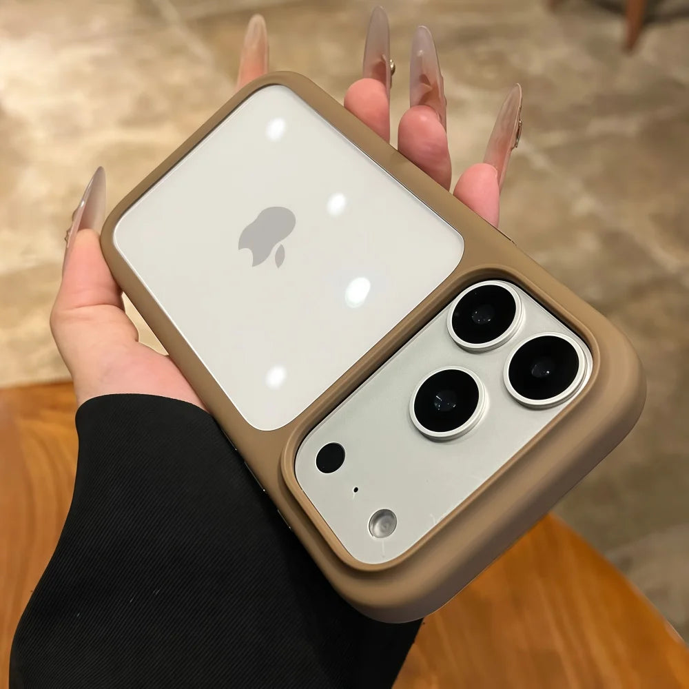 Coque de téléphone transparente avec bouton tactile pour appareil photo Intelligent, étui antichoc Transparent pour iPhone 17 Pro Max 17 Pro 17 Air