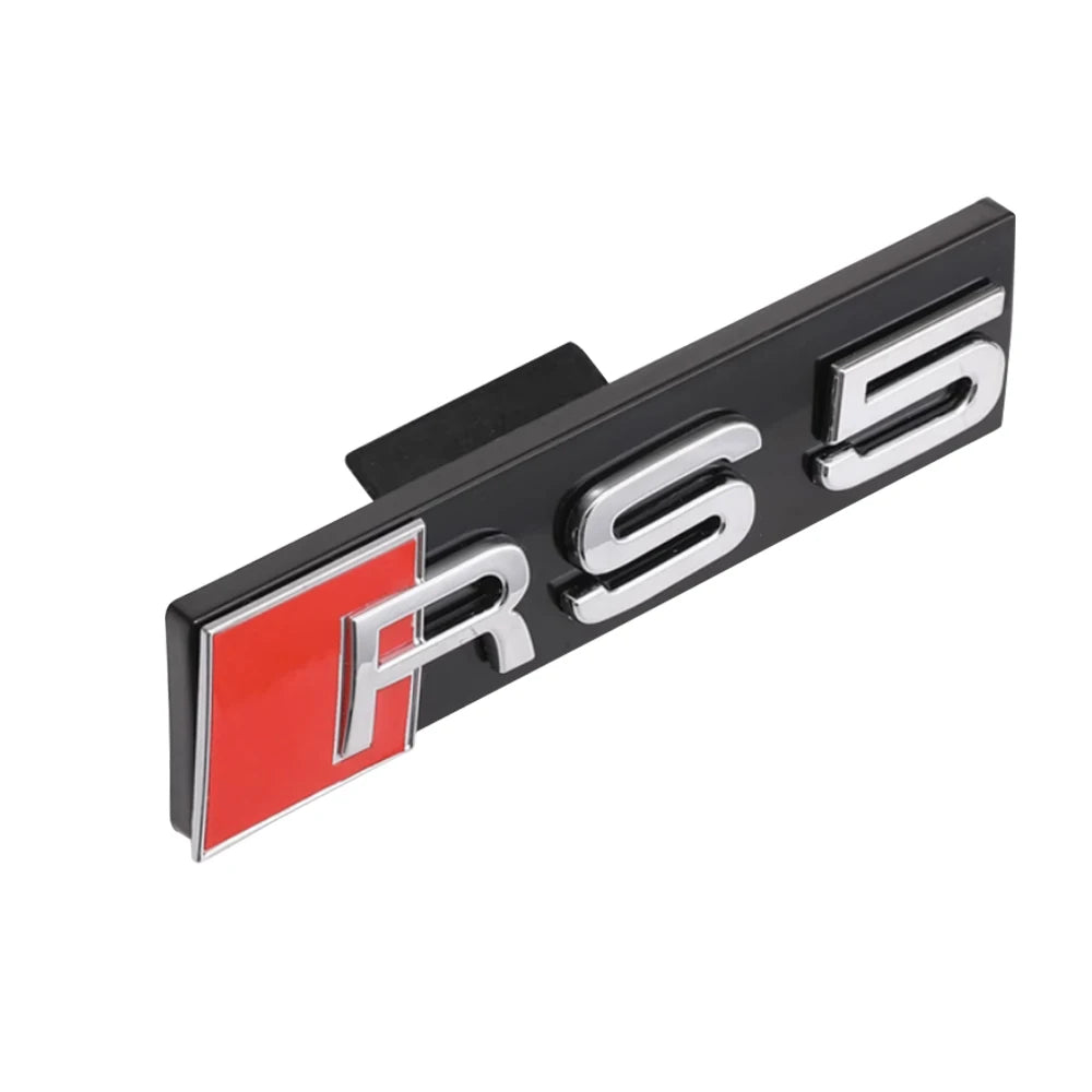 Décoration d'emblème de calandre avant de voiture ABS 3D, accessoires de Modification automobile pour Audi RS3 RS4 RS5 RS6 RS7 RS8 Badge Logo