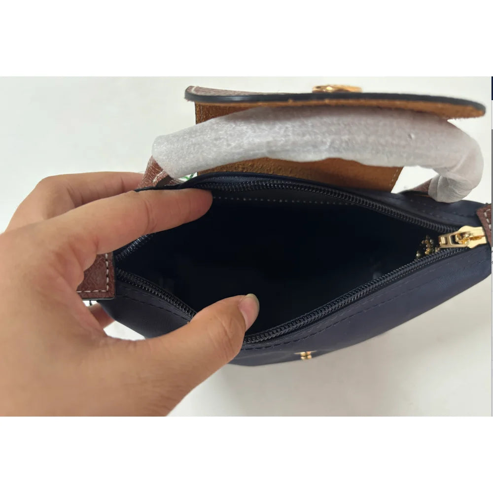 Porte-monnaie de grande capacité pour clés de téléphone portable, sac croisé diagonale portable avec bandoulière, sans poinçonnage, nouvelle série 2025