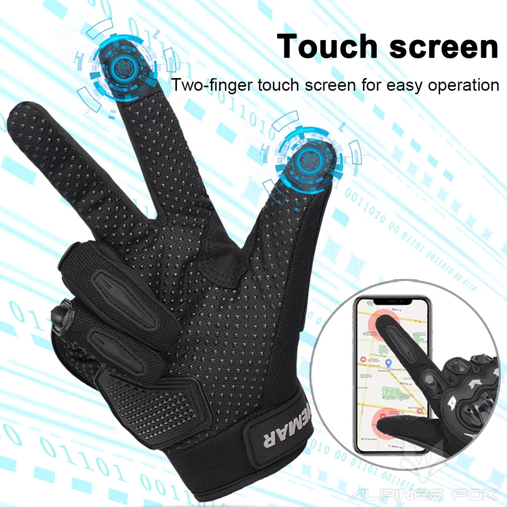 Été nouveaux hommes gants de Moto dur joint écran tactile Moto Motocross Moto motard gants Moto accessoires M-XXL