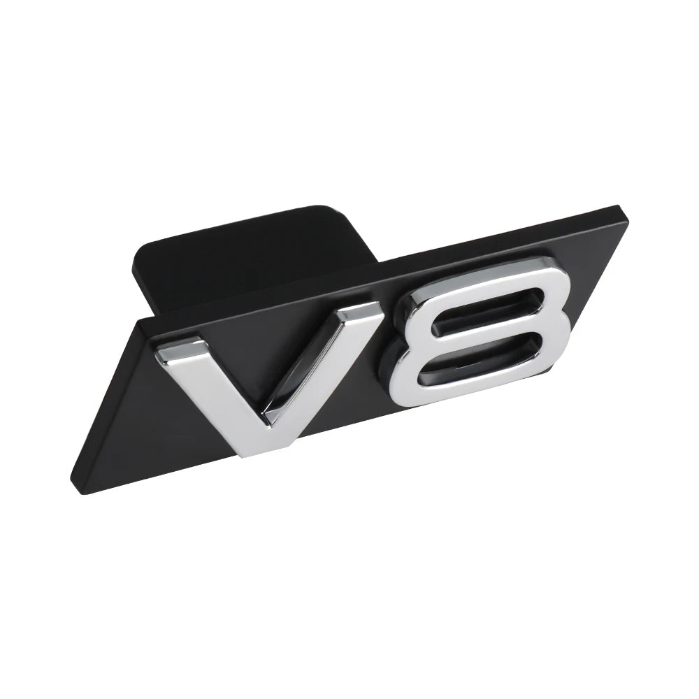 Décoration d'emblème de calandre avant de voiture ABS 3D, accessoires de Modification automobile pour Audi RS3 RS4 RS5 RS6 RS7 RS8 Badge Logo