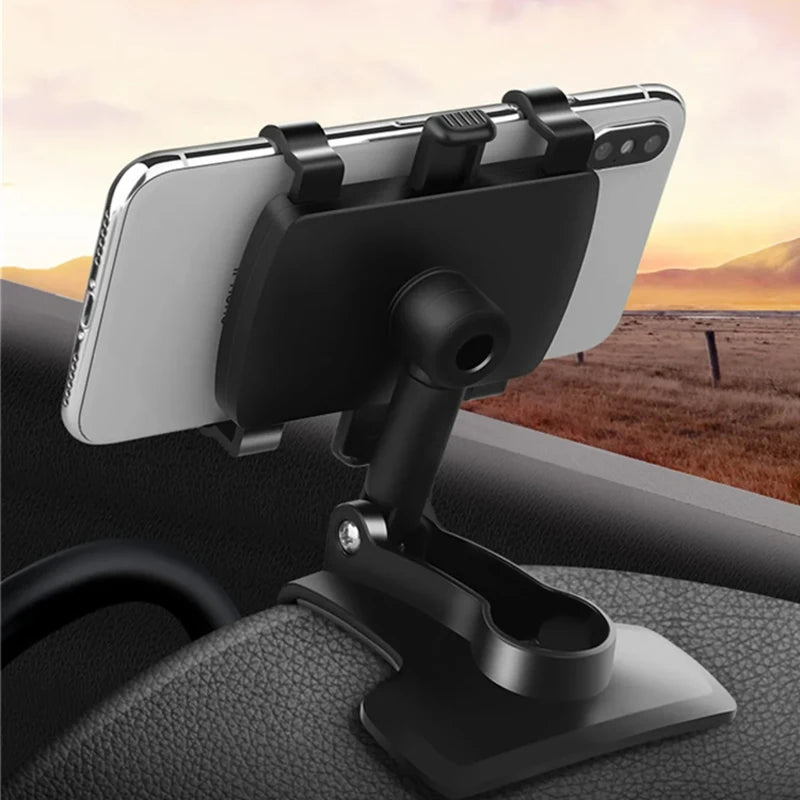 Multi-function Car Mobile Phone Holder Dashboard Mirror/GPS Mobile Phone Holder Clip 360 Degree Rotatable Car Accessories
